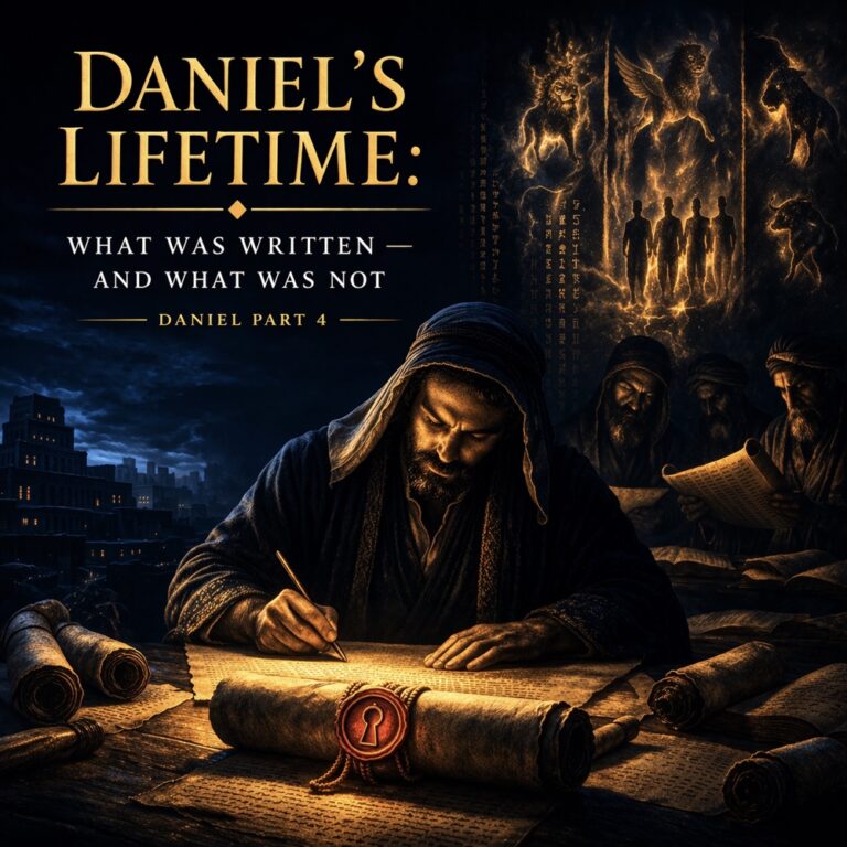 Daniel’s Lifetime: What Was Written — And What Was Not – Daniel Part 4